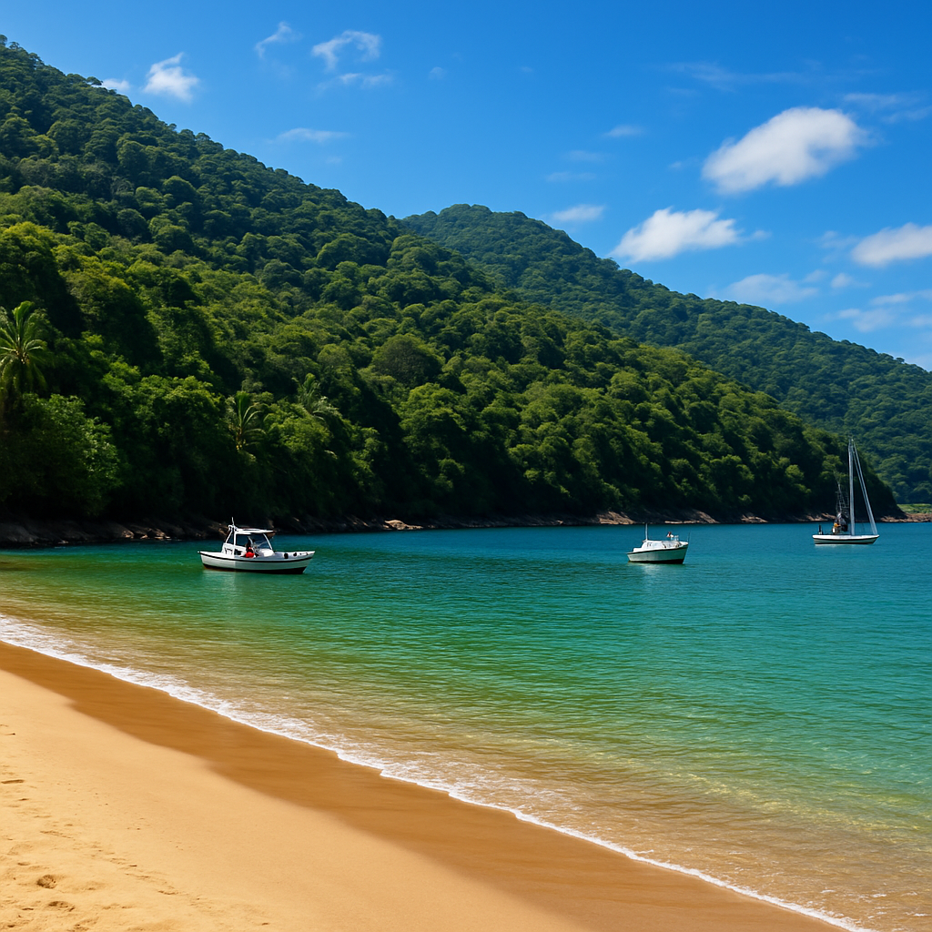 Praia de Praia Vermelha na Ilha Grande